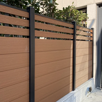 Clôture en bois plastique HDPE de qualité supérieure, anti-escalade, imperméable, clôture WPC pour villa