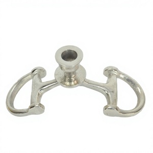 Horse Bit Candle Stand Equestrian Style Aluminium Candle Holder Nickel Finished Metal Candlestick Holder for <b>Table</b> Decoration - Product Image 1