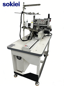 Machine à coudre industrielle programmable et automatisée à lit plat, haute vitesse et haute productivité, pour la couture de couvercles de roulements de moteur - Product Image 2