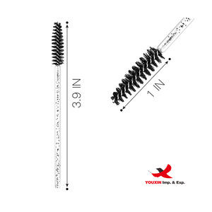 Lot de 50 brosses à cils jetables FENGFLY Gillter et brosses à sourcils en cristal, prix bas pour achats mixtes, vente en gros - Product Image 3