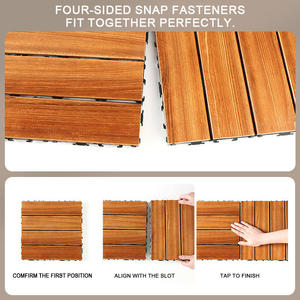 Borde de Madera Natural Sólida para Terraza Exterior, para Unir Pisos en Exteriores - Product Image 5