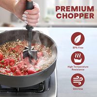 Hachoir à viande ABS en stock transfrontalier, pour la maison, pour la préparation de salades de pommes de terre, de tomates, de riz, mélangeur, broyeur, pelle, antiadhésif, sûr, résistant