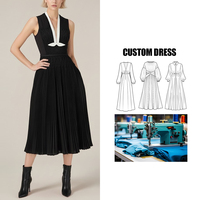 Personnalisable Marque Femmes D'été Maxi Robe De Style Français Élégant Perlé Tressé Robuste Plissé Long Casual Solide Motif