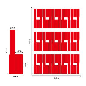 A4 Network <strong>Cable</strong> <strong>Labels</strong> P-Type Waterproof Power <strong>Cable</strong> Blank Color <strong>Cable</strong> Adhesive <strong>Labels</strong>