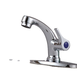 Grifo de Lavabo Monomando de Cobre, de un Solo Orificio, Montado en el Tapa de la Bañera, Estilo Moderno - Product Image 5