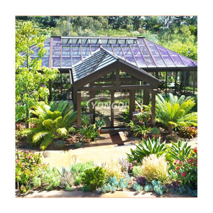 <span class=keywords><strong>Porche</strong></span> style victorien métal aluminium cadre verre toit jardin <span class=keywords><strong>d</strong></span>'hiver autoportant véranda maisons en verre - Product Image 1