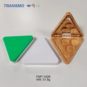 Contenedor de Rubor en Forma de Triángulo, Contenedores de Rubor de Bolsillo, Paleta de Sombras de Ojos Vacía, Paleta de Contorno - Product Image 5