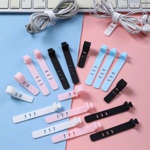 Attache-câble en silicone X919 avec boucle auto-agrippante pour gestion des câbles, faisceaux de câblage, marqueurs de câbles et gestion des fils d'alimentation pour écouteurs - Product Image 2