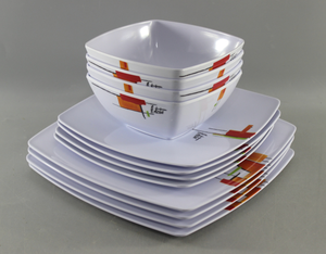 <span class=keywords><strong>Vajilla</strong></span> Moderna de 12 <span class=keywords><strong>Piezas</strong></span> de Plástico, <span class=keywords><strong>Melamina</strong></span> y Fibra de Bambú, los Mejores Materiales de Buena Calidad al Mejor Precio - Product Image 6