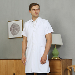 Camici da laboratorio a manica lunga e corta per medici e farmacisti abiti da lavoro pediatri traspiranti da donna camici bianchi - Product Image 1
