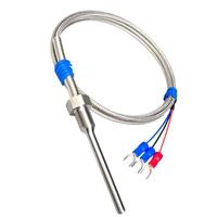 Sensor Suhu PT100 RTD Sensitivitas Tinggi OEM IP65/IP67 Koneksi 3-Kabel untuk Deteksi dan Kontrol Suhu Industri