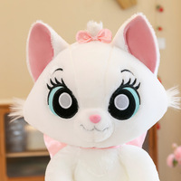 Peluches de chat Marie de dessin animé, jouets en peluche de chat Mary, jouets en peluche de chat blanc doux et mignons, oreiller animal pour enfants, cadeau