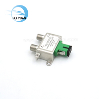 Récepteur optique passif FTTH HYCOME avec 2 ports de sortie RF pour réseau CATV, compatible POE/IP/TCP