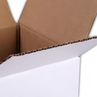 Boîte en carton ondulé pliable robuste avec logo personnalisé pour l'emballage alimentaire de biscuits, la vente au détail et l'expédition e-commerce