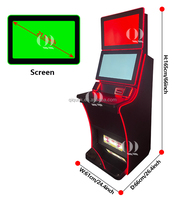 QIQU USA Écran tactile multipoint 21,5 pouces Machine de jeu vidéo d'arcade Machine de jeu de compétences Cabinet en métal pour salle de jeux