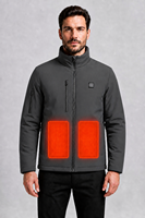 Veste chauffante électrique pour homme, hiver, charge USB, manteau thermique chauffant, résistant au vent, vêtements de sport d'extérieur