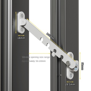 An toàn trẻ em Windproof cửa sổ khóa thép nhựa bên trong mở cửa giới hạn chủ An ninh Hỗ trợ khung cho cửa tủ - Product Image 1