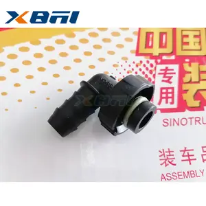 Original 16X2 oil pipe joint elbow for Sinotruk SITRAK C7H MAN engine electric pump electric heating fuel prefilter WG9725550198