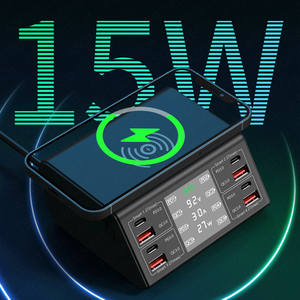 EONLINE <span class=keywords><strong>Cargador</strong></span> USB 3D de Nueve Colas de Zorro de 100 W QCPD3.0, Cargadores Inalámbricos de Carga Rápida, Estación de Carga Rápida de 8 Puertos para IPho - Product Image 4