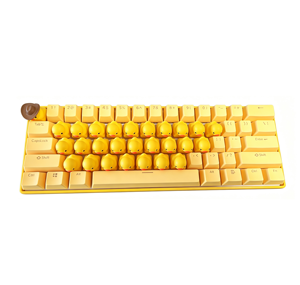 Cute 60% Layout Cartoon <b>Keyboard</b> with Duck Quack Sound Effect Duck Keypads Wired Stress Relief Mechanical <b>Keyboard</b> Kawaii Style - Product Image 1