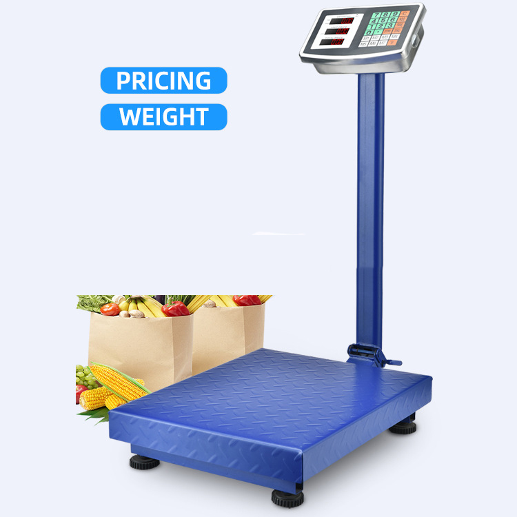 TCS 100kg electronic platform scales professional for floor weighing industrial 150kg digital platform scale