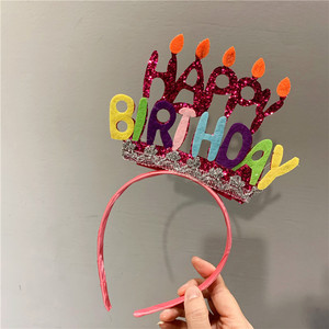 Corona <span class=keywords><strong>di</strong></span> fiori <span class=keywords><strong>di</strong></span> plastica rosso rosato per <span class=keywords><strong>compleanno</strong></span>, decorazione per feste, cappelli 15x22cm per adulti e ragazze, per festival - Product Image 5