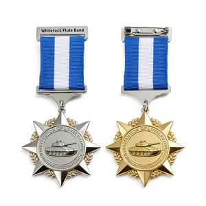Vibrantes Placas de Maratón Personalizadas Chapadas en Oro con Cinta para el Cuello para Campeones de Carreras - Product Image 2