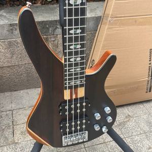 Guitare Basse Électrique Haut de Gamme 5 Cordes Kit Micros Actifs Corps en Frêne 4/5 Acajou/Érable Massif Design Tendance Usine Directe - Product Image 1