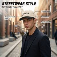 Casquette de baseball brodée 5 panneaux en coton bicolore beige et marine, avec logo personnalisé, pour adultes, idéale pour mariages et événements spéciaux, de Raleigh avec amour.