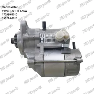 Motor de partida V1903 12V 11T 1.4KW 17298-63010 15621-63010 adequado para peças de motor Kubota