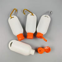 2025 Vente chaude Portable Lavage Des Mains Liquide Savon Conteneur Vide Désinfectant Pour Les Mains 50ml Mini Bouteille En Plastique avec Flip Top Cap