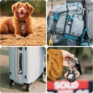 2026 प्लास्टिक पीसी सुरक्षा लॉक धातु रस्सी हुक ठोस कॉलर के लिए सरल सुरक्षात्मक मामले एंटी-लॉस ट्रैकर - Product Image 6