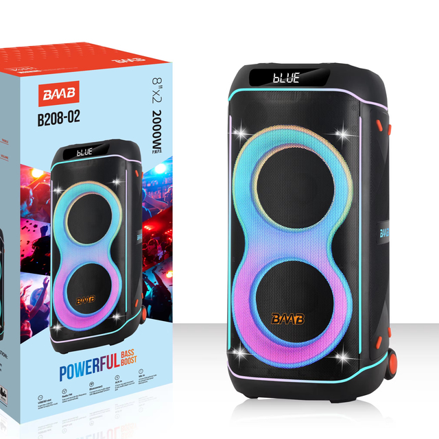 NDR-810 B208-2 NDR Portable Speakers With Frame Lighting for Outdoor and Party