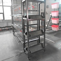 Cage à poulets pliable à porte coulissante automatique avec désinfection intégrée, modèle H, vente chaude, fournie par le fabricant