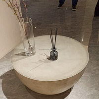 Table basse en béton GRC de style moderne et simple, sur mesure, pour salon, utilisation intérieure et extérieure, table d'appoint en béton GFRC