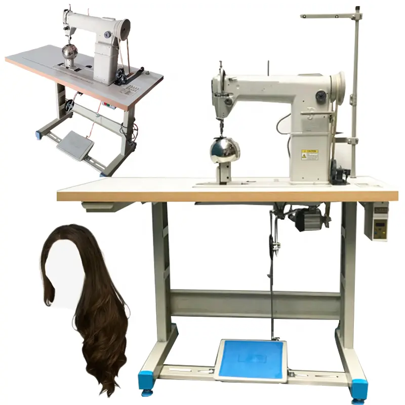 Промышленное оборудование для производства париков из натуральных волос, швейная машина для изготовления париков, швейная машина для париков