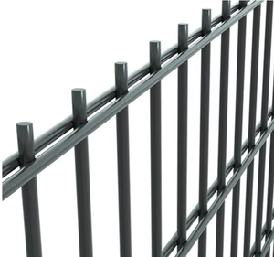 Allemagne revêtement en poudre 656 868 Twin Wire panneau de clôture en treillis métallique soudé double tige mat clôture doppelstab matten zaun anth razit - Product Image 6