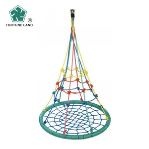 Cesta de Columpio para Exteriores Fortune Land, Asiento Cuadrado de Plástico para Parques Infantiles Públicos, Niños de 3 Años, Unisex - Product Image 3