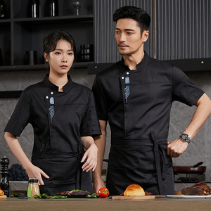 Giacca <span class=keywords><strong>da</strong></span> Chef <span class=keywords><strong>da</strong></span> <span class=keywords><strong>donna</strong></span> di alta qualità in dettaglio <span class=keywords><strong>da</strong></span> cucina impermeabile cappotto <span class=keywords><strong>da</strong></span> Chef nero a manica lunga ristorante cucina uniforme <span class=keywords><strong>da</strong></span> lavoro rossa - Product Image 5