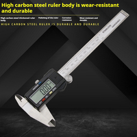 Oem Tebak Electronic Digital Vernier Caliper 150mm Stainless Steel Micrometer Hand Measuring Tool Digital Ruler