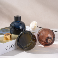 Bouteille diffuseur à roseaux en verre rond de 100 ml pour aromathérapie avec boîte cadeau, style roll-on vide, vente en gros