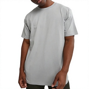 T-shirt uni à manches courtes col rond coupe classique LEDBURY International pour homme en tissu toile respirant à séchage rapide couleur unie décontracté - Product Image 1