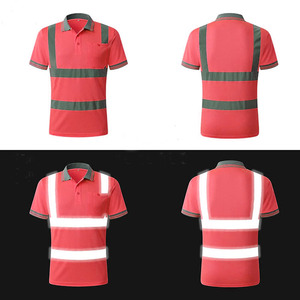 2025Men Fabricante de camisetas de seguridad personalizadas Uniforme de trabajo de alta visibilidad hecho a medida Construcción reflectante de seguridad - Product Image 4