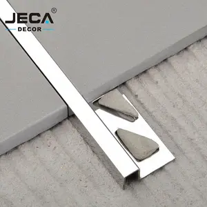 Foshan Factory JECA Stainless Steel Tile Trim Decorative Profiles 304 Grade Decor Strips For Corner Protection Wall Edge Trim