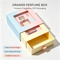 Boîte cadeau en papier personnalisée en forme de goutte d'eau pour l'emballage de flacon de parfum