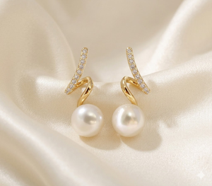 Brilliant Eye‑Catching Huggie Hoop Ear <b>Ornaments</b>, 14k Gold‑Plated Snap‑Close Ear Circles With Lustrous Pave Cubic Zirconia - Product Image 2