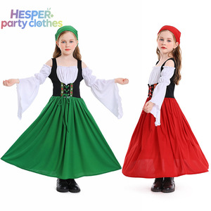 Disfraces de Halloween HESPER para Niños, Disfraces Medievales de Granja, Vestidos Largos para el Festival de la Cerveza de Múnich, Ropa para el Carnaval de Pascua - Product Image 1
