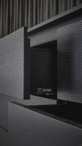 Modern Wood <b>TV</b> <b>Cabinet</b> with LED Light Fireplace Design <b>Wall</b>-<b>Mounted</b> Lift for Living Room Hospital & Bedroom Use - Product Image 3