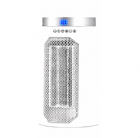 Chauffage d'appoint en céramique PTC avec humidificateur et télécommande, flamme 3D simulée, chauffage électrique de bureau pour la maison et le bureau