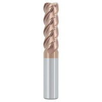 Fraise à bout en carbure cémenté à 4 lames, à tige droite allongée, haute teneur en carbure, pour usinage CNC, fraise en carbure de tungstène